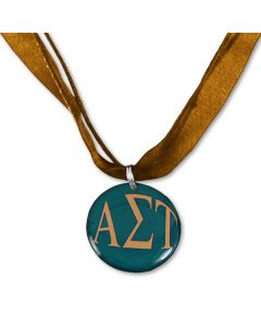 Alpha Sigma Tau Ribbon Necklace
