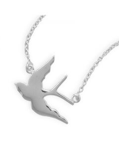 Sterling Silver Graceful Dove Necklace