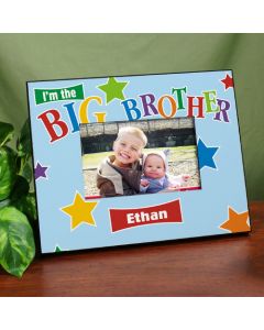Big, Middle or Little Brother Star Personalized Picture Frame