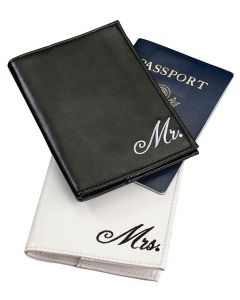 Mr. and Mrs. Honeymoon Passport Cover Gift Set