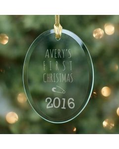 Baby's First Christmas Personalized Christmas Tree Ornament