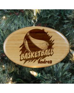 Personalized Basketball Christmas Tree Ornament