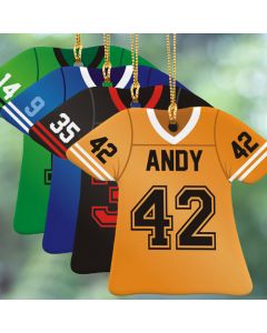 Personalized Football Jersey Christmas Tree Ornament