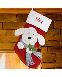 Personalized Puppy Dog Christmas Stocking
