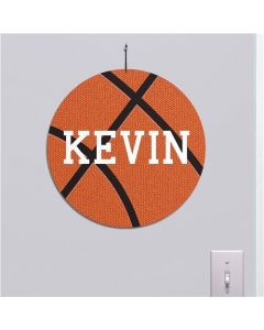Personalized Round Basketball Wall Decor