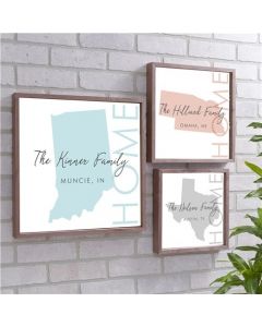 Personalized Family State Framed Wall Decor