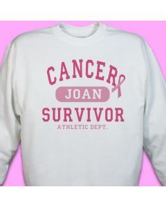 Personalized Breast Cancer Survivor Sweatshirt