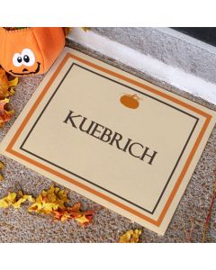 Fall Pumpkin Personalized Doormat
