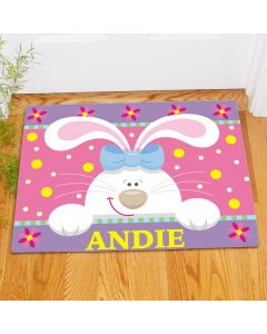 Personalized Easter Bunny Doormat