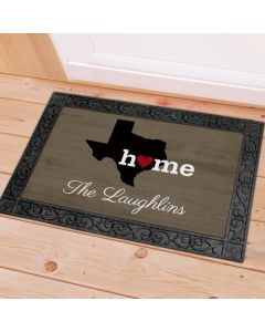 Personalized Texas Home Doormat