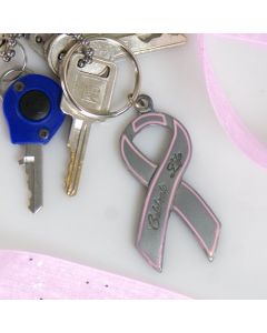 Celebrate Life Pink Ribbon Keychain