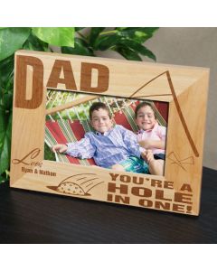Dad Hole In One Golf Personalized Picture Frame