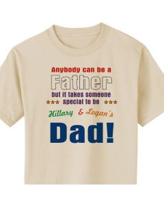 Special Dad T-Shirt Personalized with Kids Names