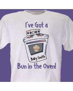Bun In The Oven Maternity Personalized T-Shirt