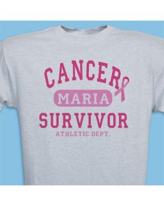Personalized Breast Cancer Survivor T-Shirt