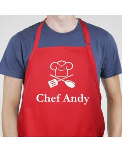 Personalized Embroidered Chef Apron in 3 Colors