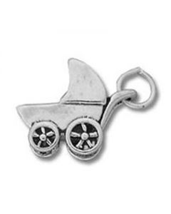 Baby Carriage Sterling Silver Charm