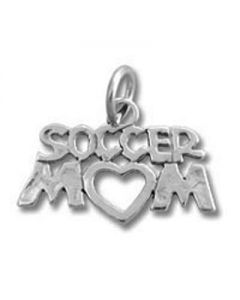 Sterling Silver Soccer Mom Charm