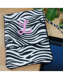 Girls Personalized Zebra Print Tablet Case