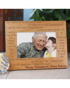 Personalized Always Remembered Memorial Picture Frame
