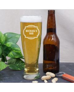 Personalized Bar Pilsner Glass